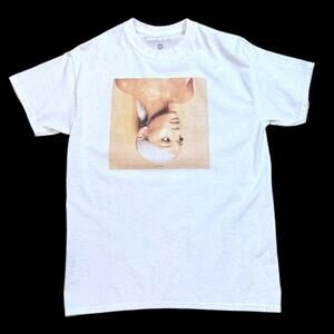 Ariana Grande 2018 Sweetener Tour Shirt Unisex White Graphic Tee Size MD